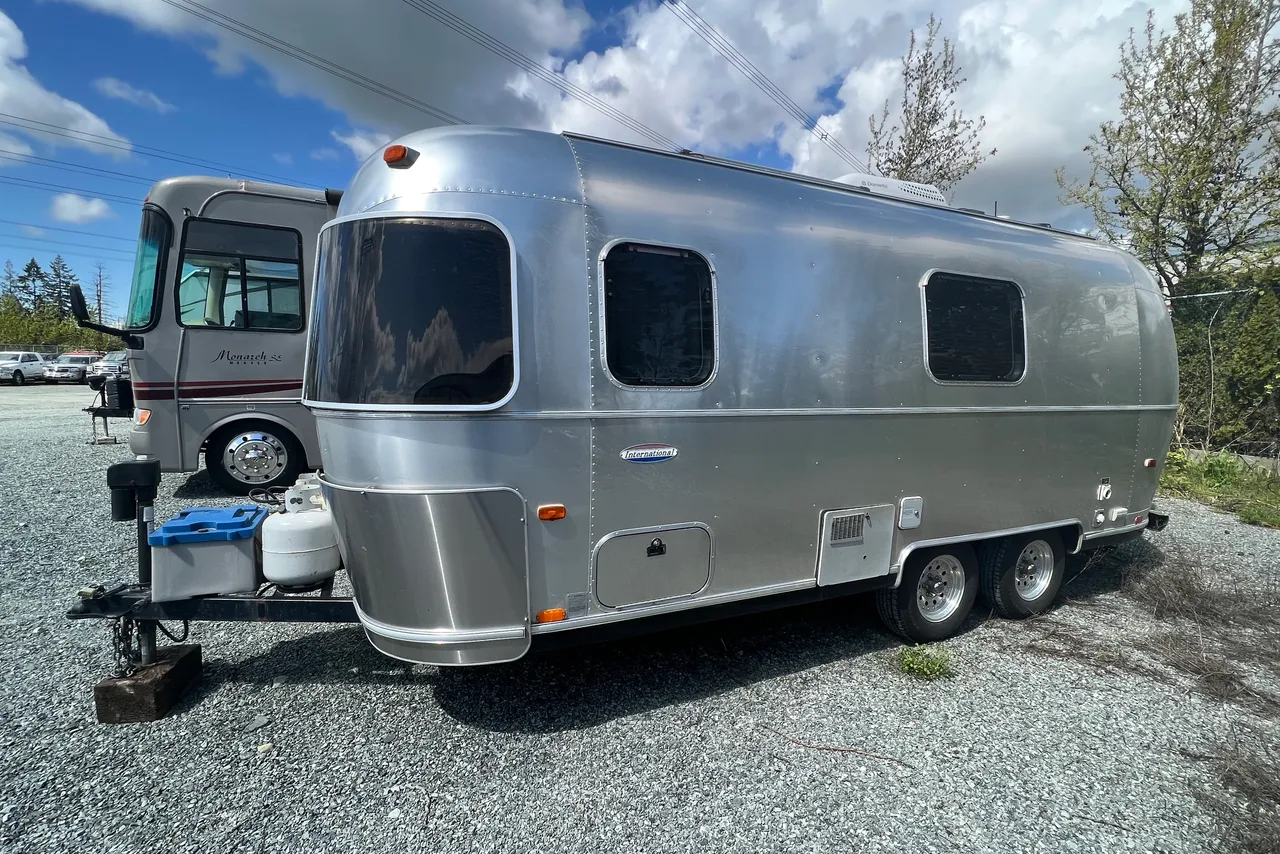 Blue Moose, our silver Airstream travel trailer